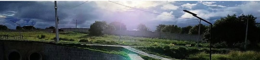 Panorama das lagoas e áreas verdes no fim de tarde